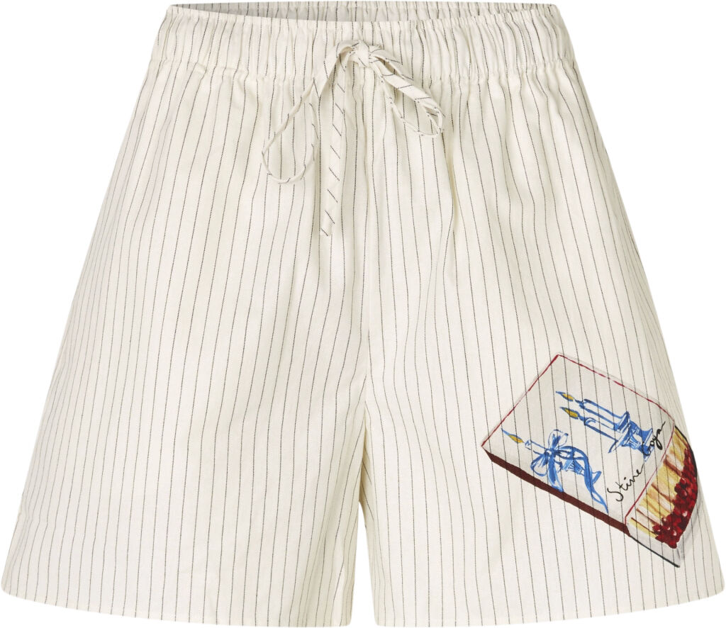 2339 Crisp Stripe Shirting, Elasticated Waistband Shorts