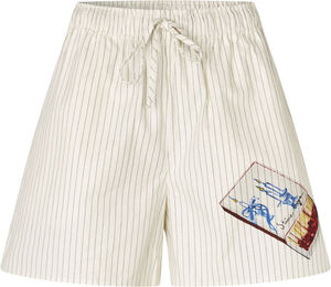 2339 Crisp Stripe Shirting, Elasticated Waistband Shorts