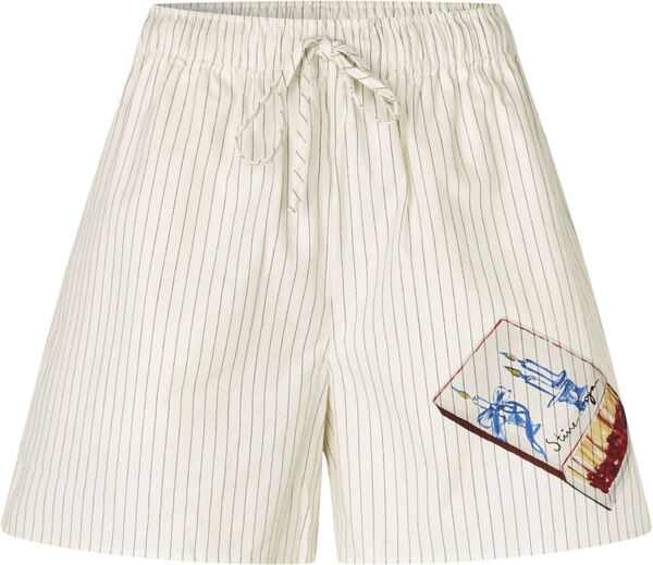 2339 Crisp Stripe Shirting, Elasticated Waistband Shorts