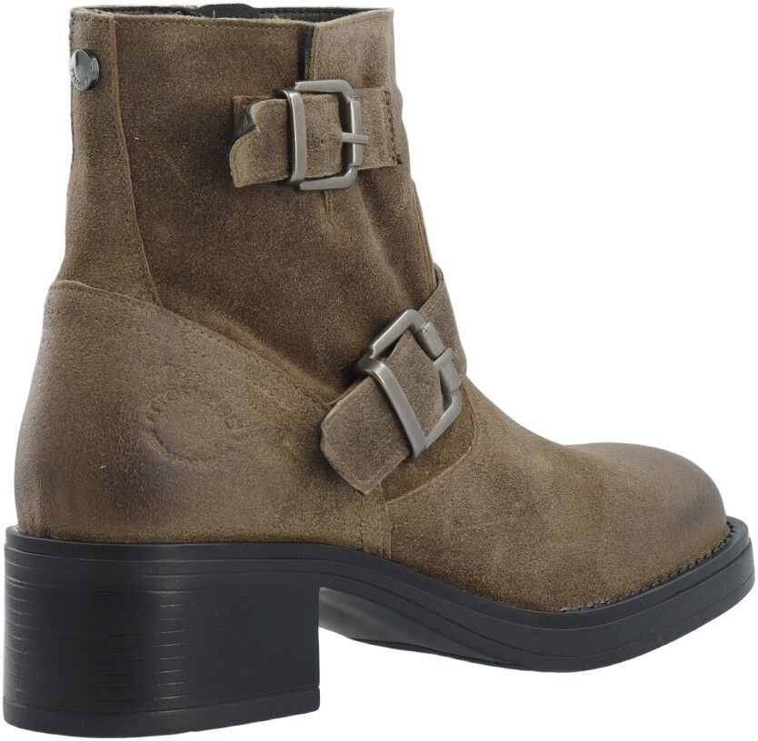CASRIKKE Biker Boot W. Inside Zip Vintage Suede