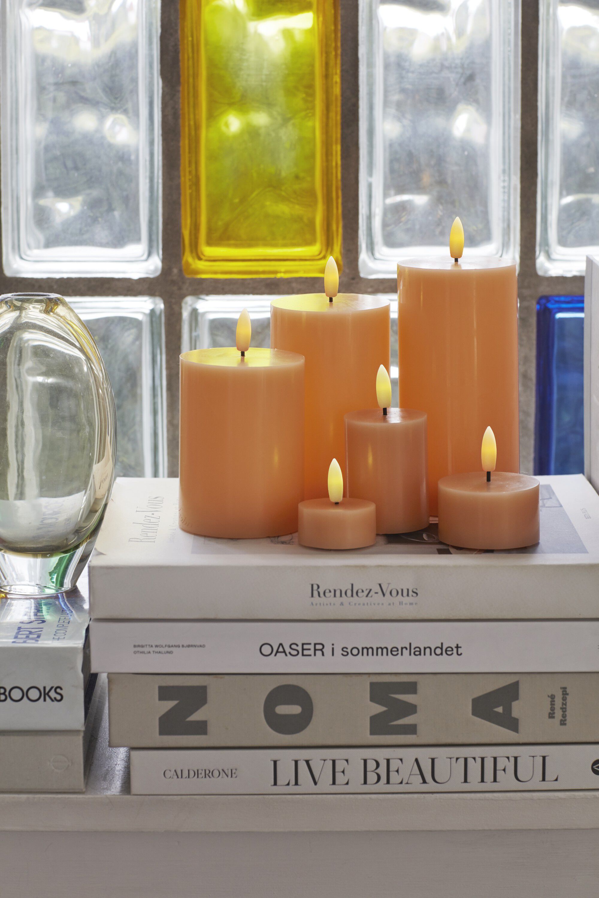 Sille Fyrfadslys 2 stk. s&aelig;t, &Oslash;4,5XH2,2cm