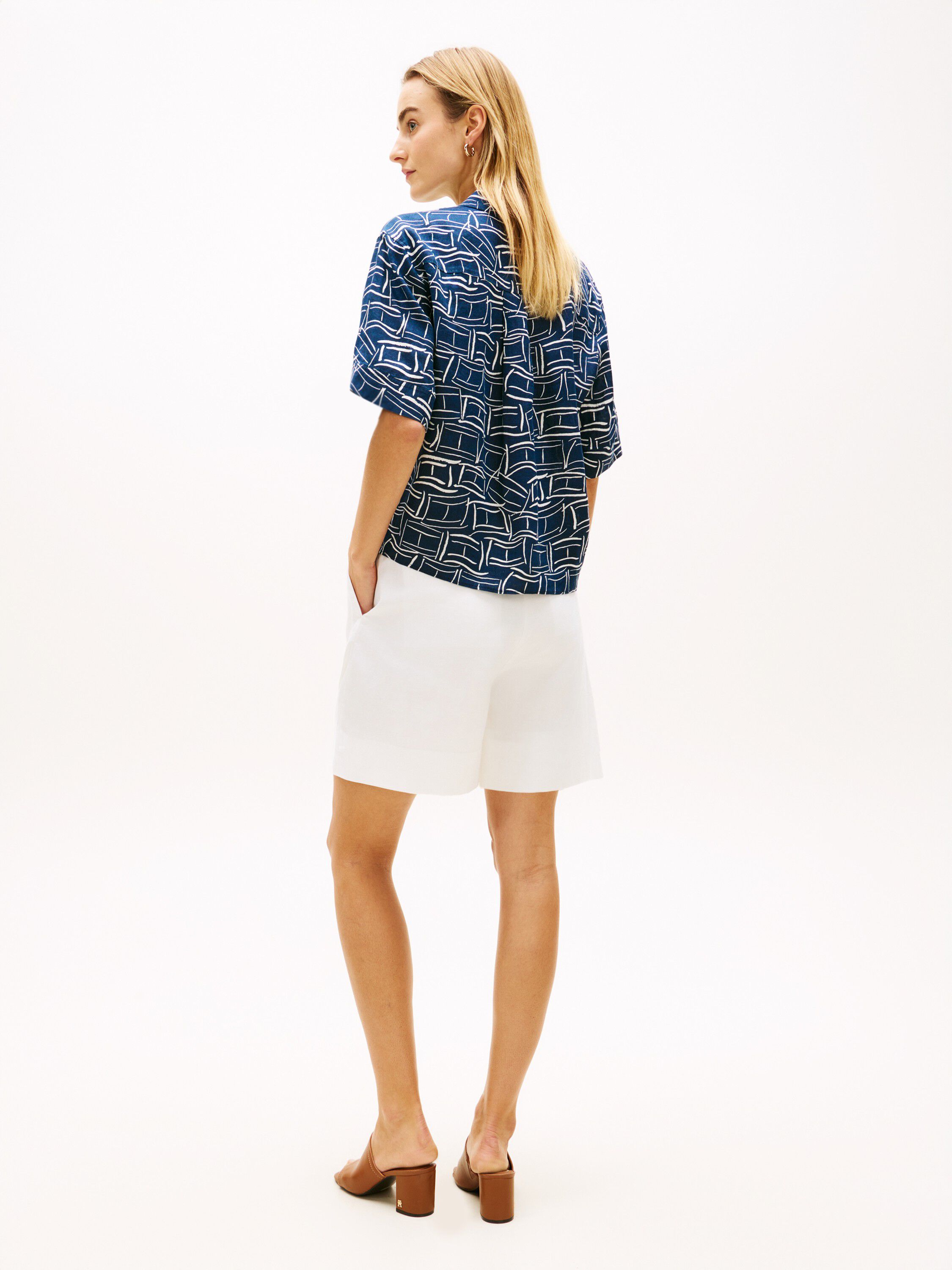 Relaxed Fit Pure Linen Short Sleeve Shirt