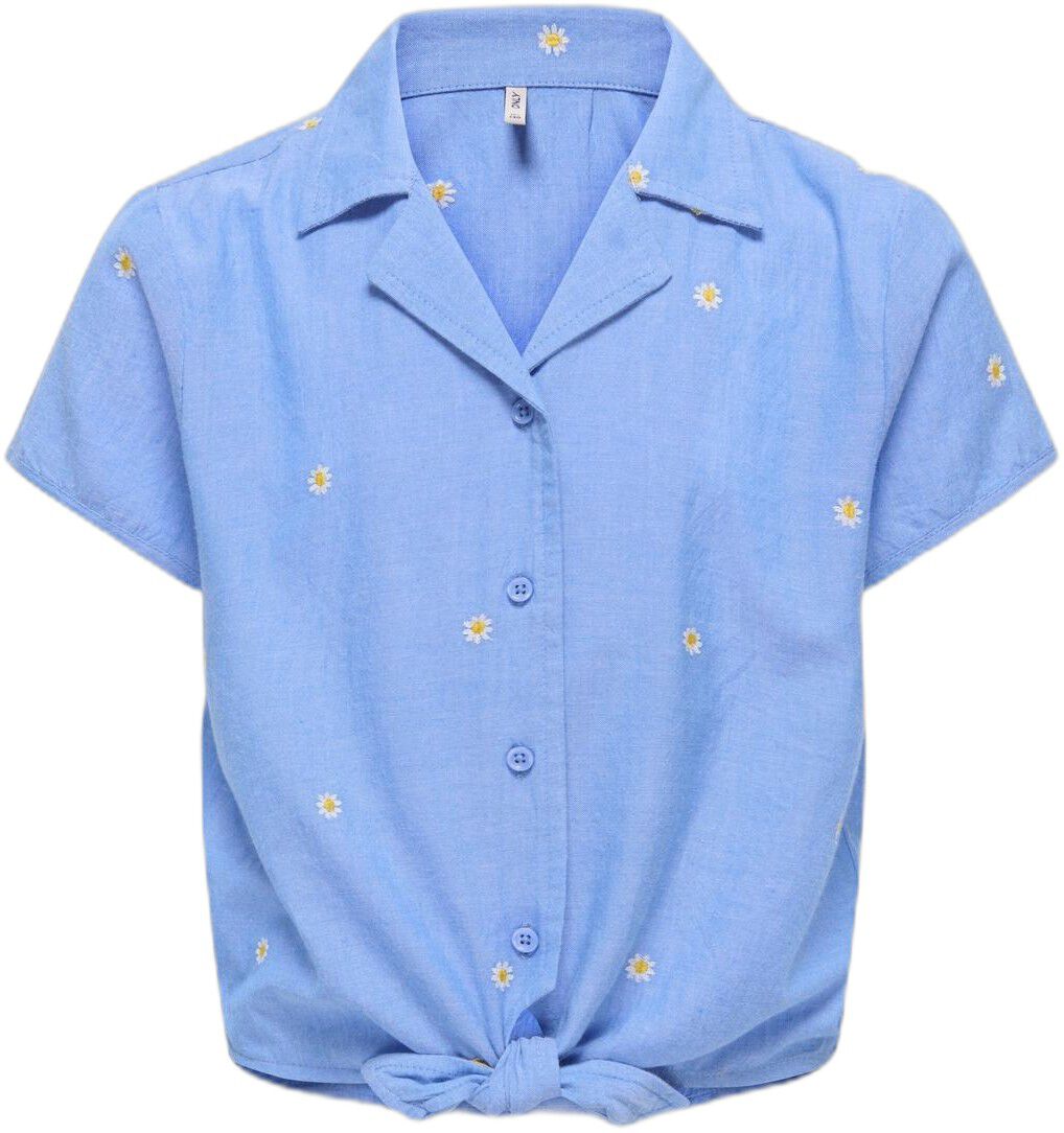 KOGMALOU SS EMB KNOT SHIRT WVN