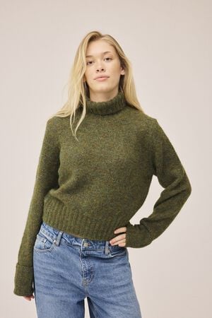 Iselin 1 Highneck sweater - GRS