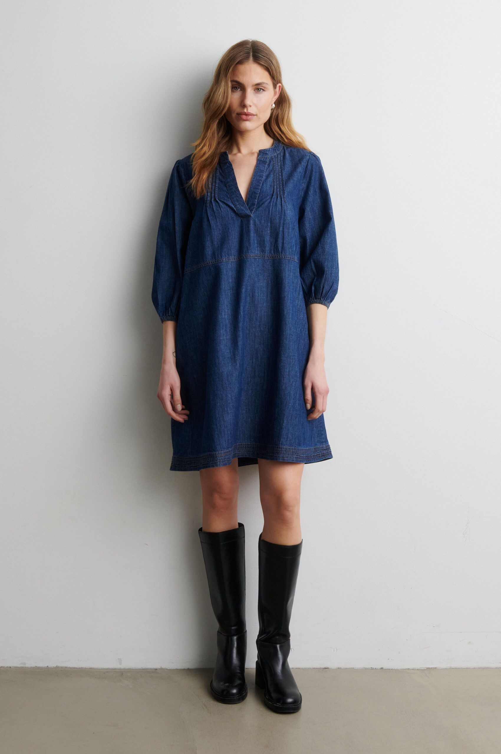 Evana Denim Tunic Dress