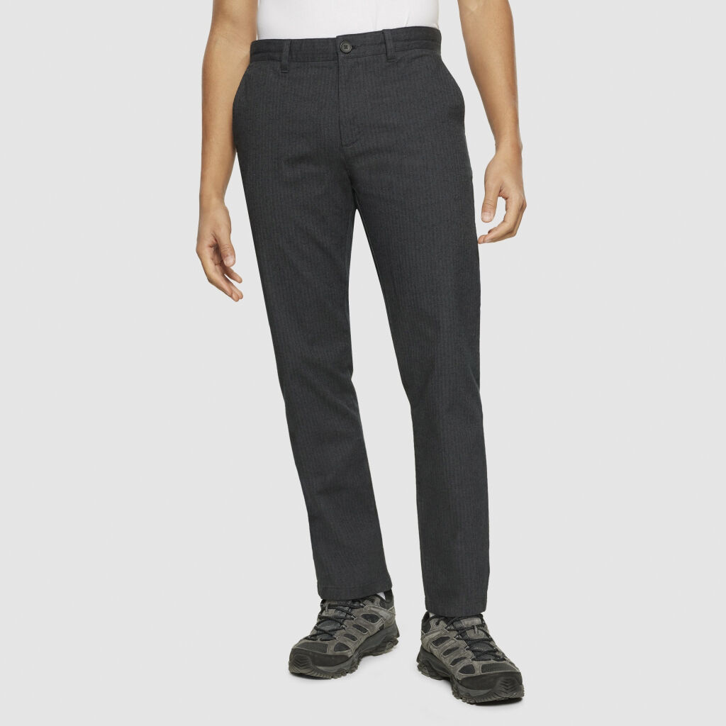 CHUCK regular flannel herringbone chinos - GOTS/Vegan