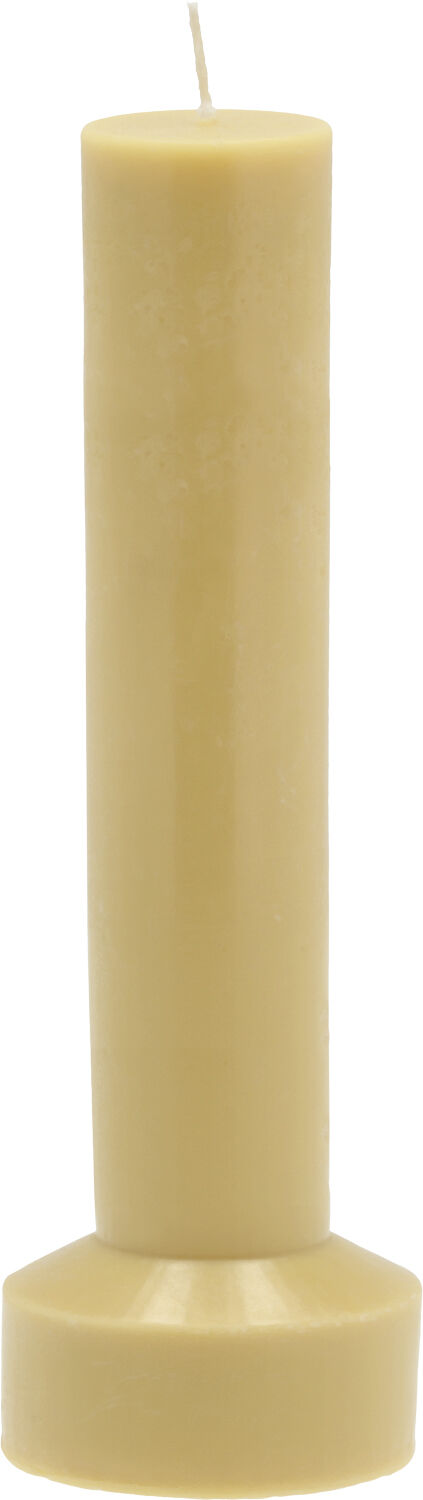 Bloklys Hvils D8 x 23 cm Dusty Yellow Paraffin/Stearin