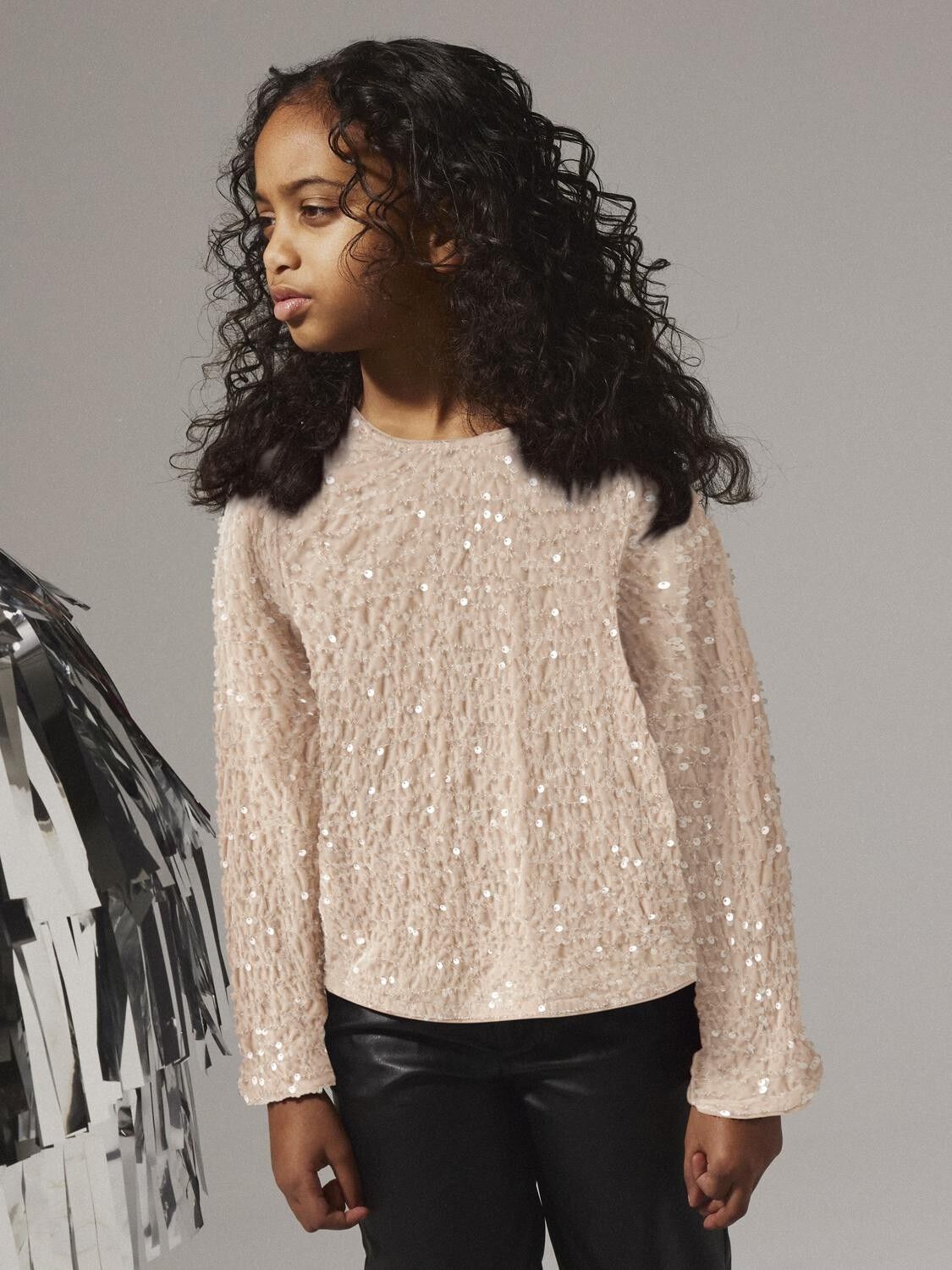 NKFRUSITTA LS BOW BLOUSE