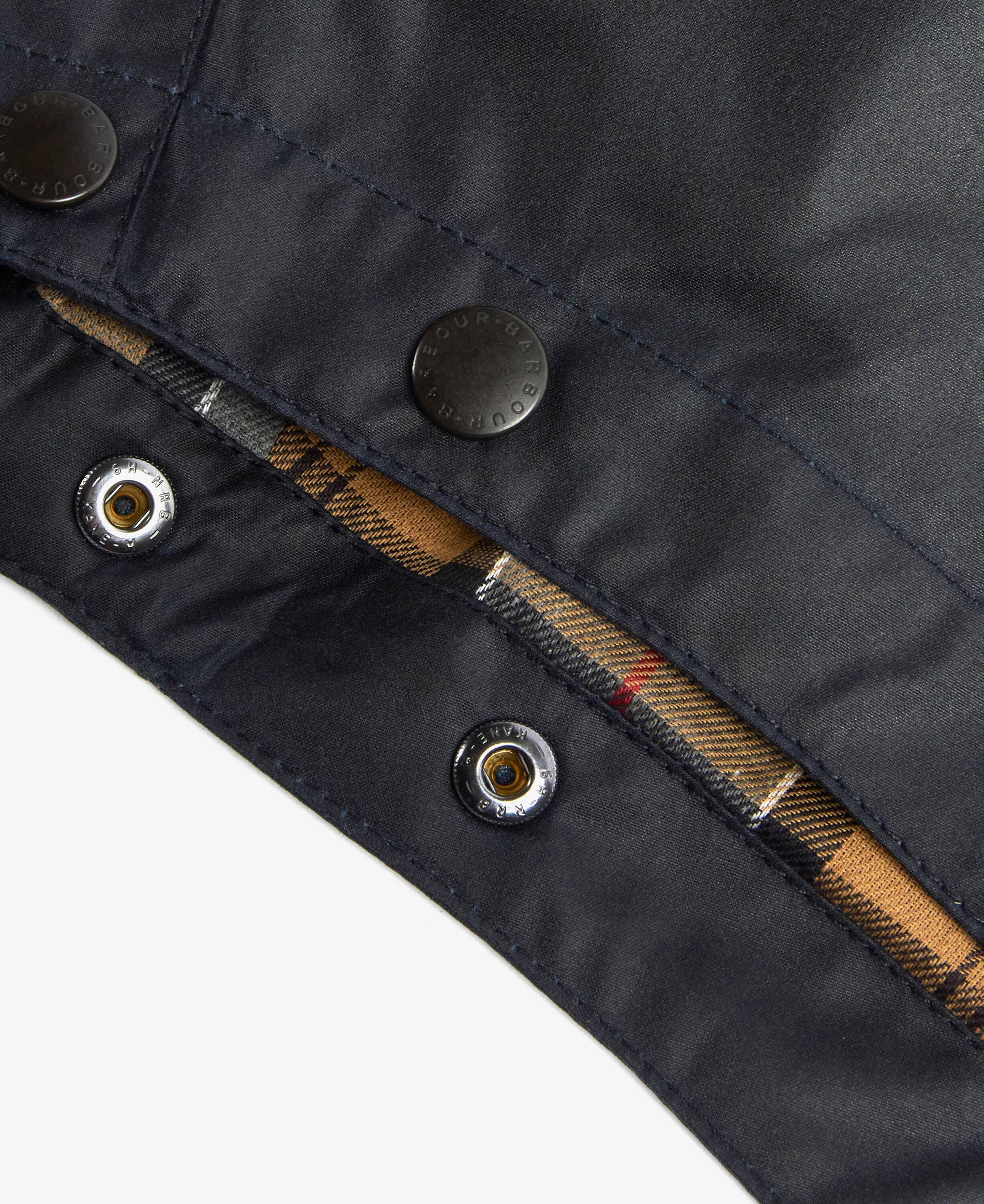 Waxed cotton hood