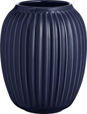 Hammershøi vase H20 Indigo