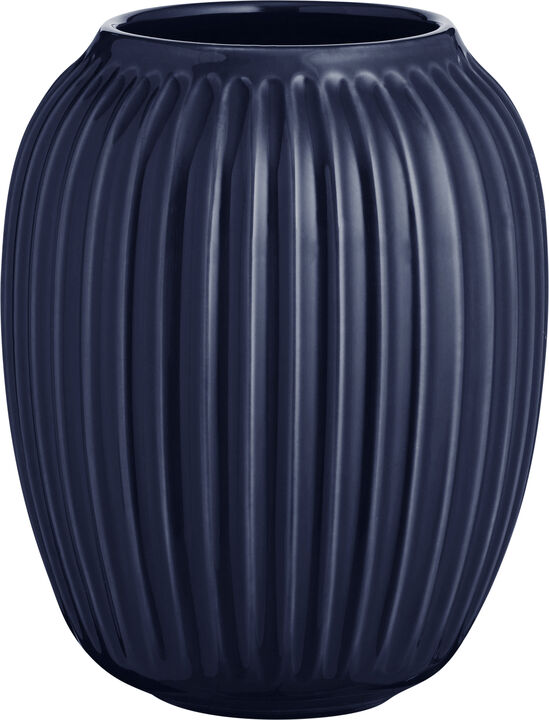 Hammershøi vase H20 Indigo