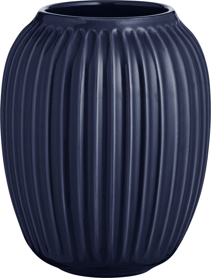 Hammershøi vase H20 Indigo