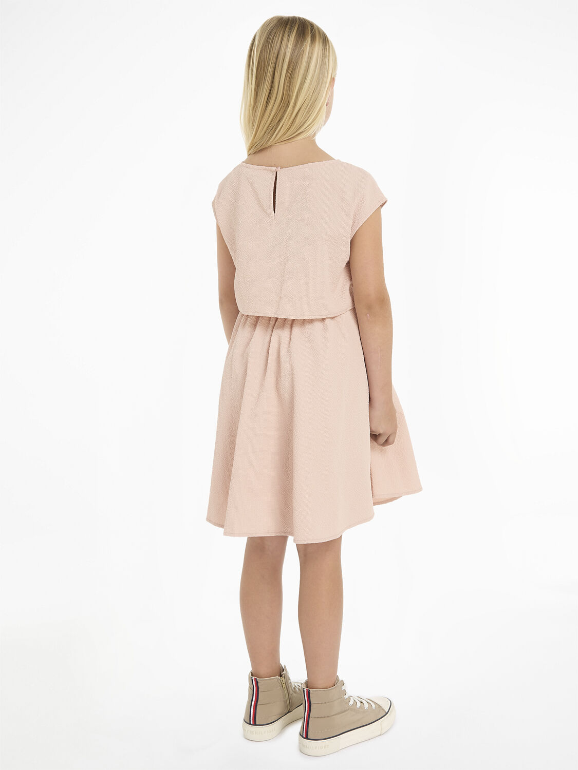 Anne klein seersucker fit & flare dress clearance