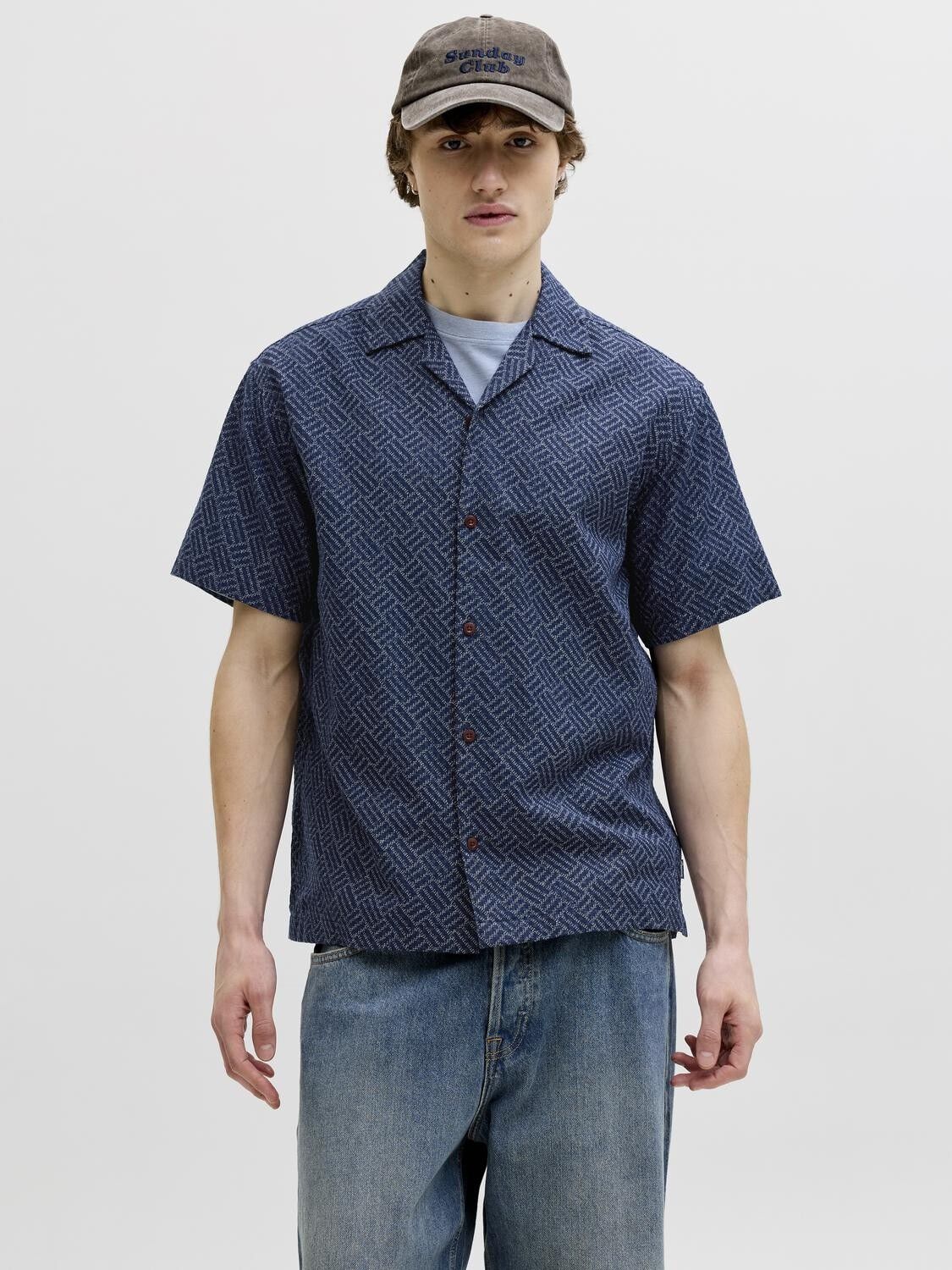 JPRBLUWINSON PRINT DOBBY S/S SHIRT