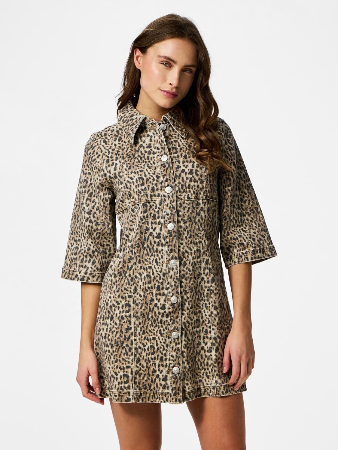 PCSALUME 3/4 DENIM DRESS