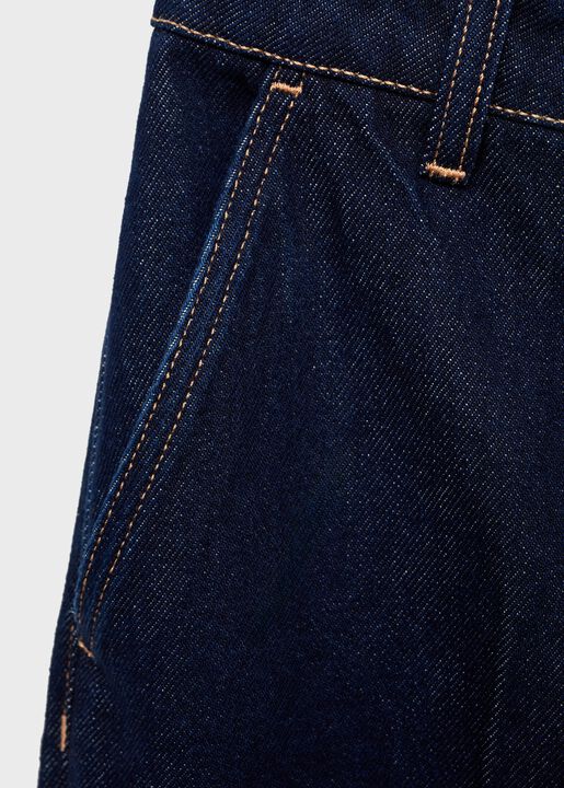 High-rise wideleg jeans rinse wash