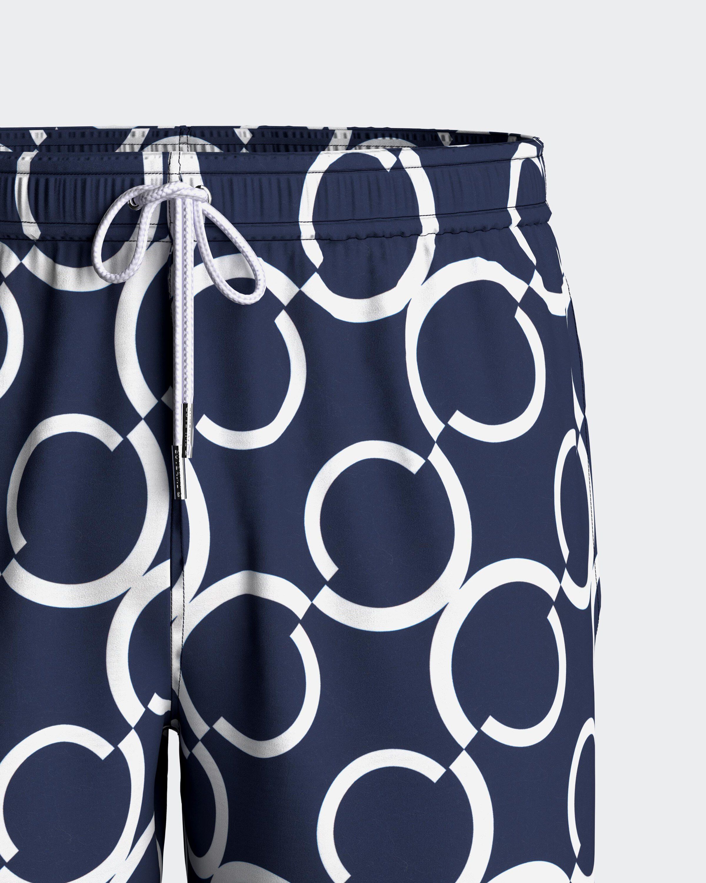 Geometric Print Swim Shorts