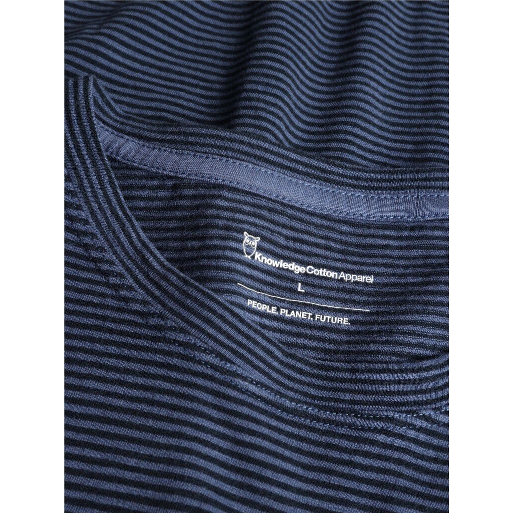 Narrow striped slub tee - GOTS/Vegan