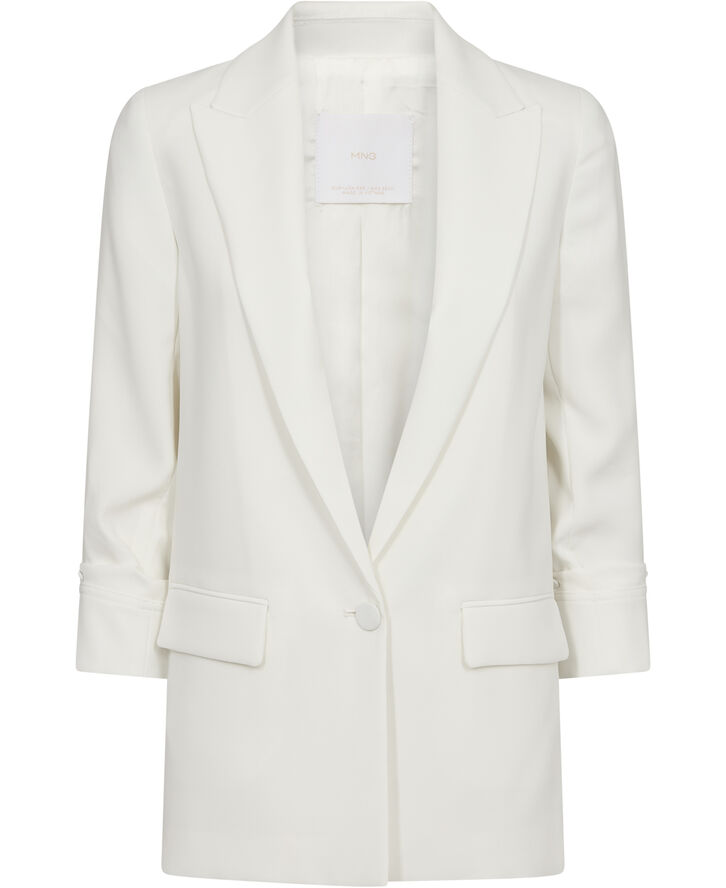 Tailored jacket with turn-down slee