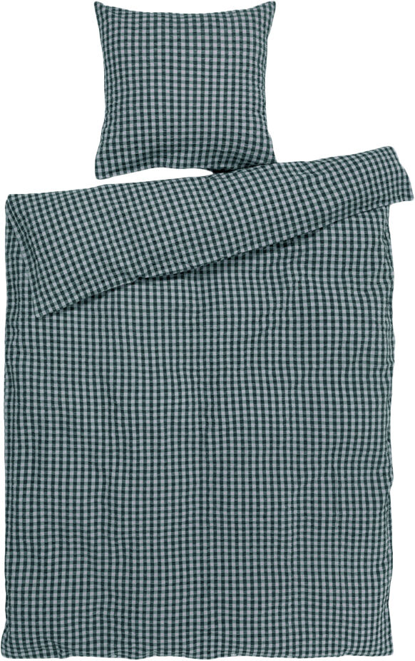 B&aelig;k&B&oslash;lge Senget&oslash;j 140x200 cm gr&oslash;n/lys bl&aring; DK