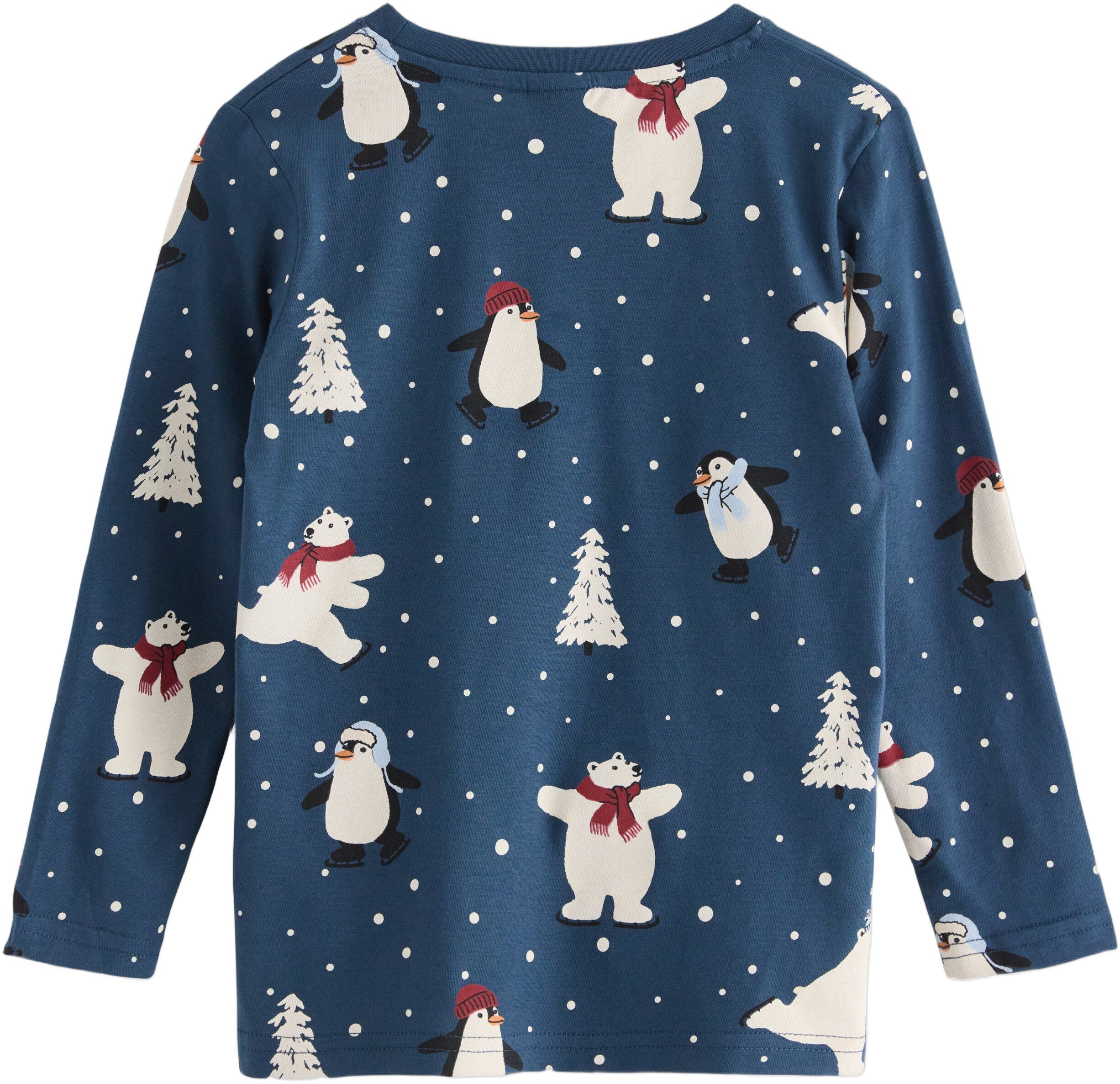 Long-sleeved jersey top with an all