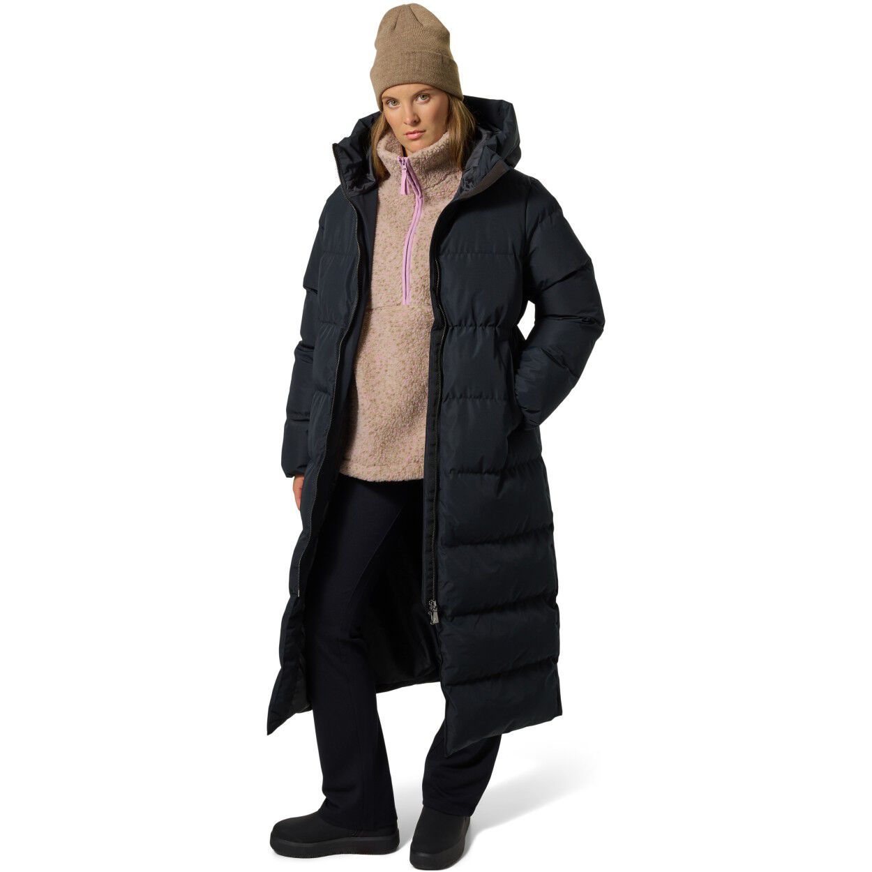 Anna Puffer Lang Vinterjakke