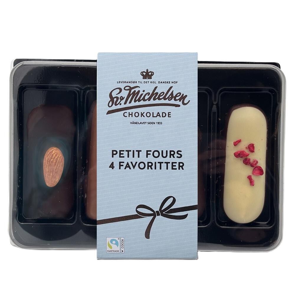 4 petit fours/marcipan farvoritter