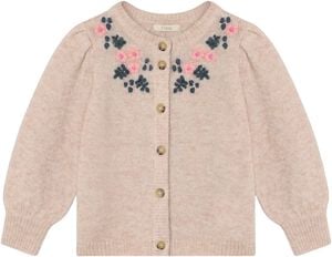 STAR ALPACA EMBROIDERED CARDIGAN