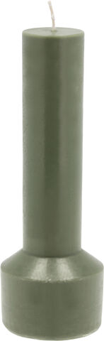 Bloklys Styles D7 x 20 cm Dark Green Paraffin/Stearin