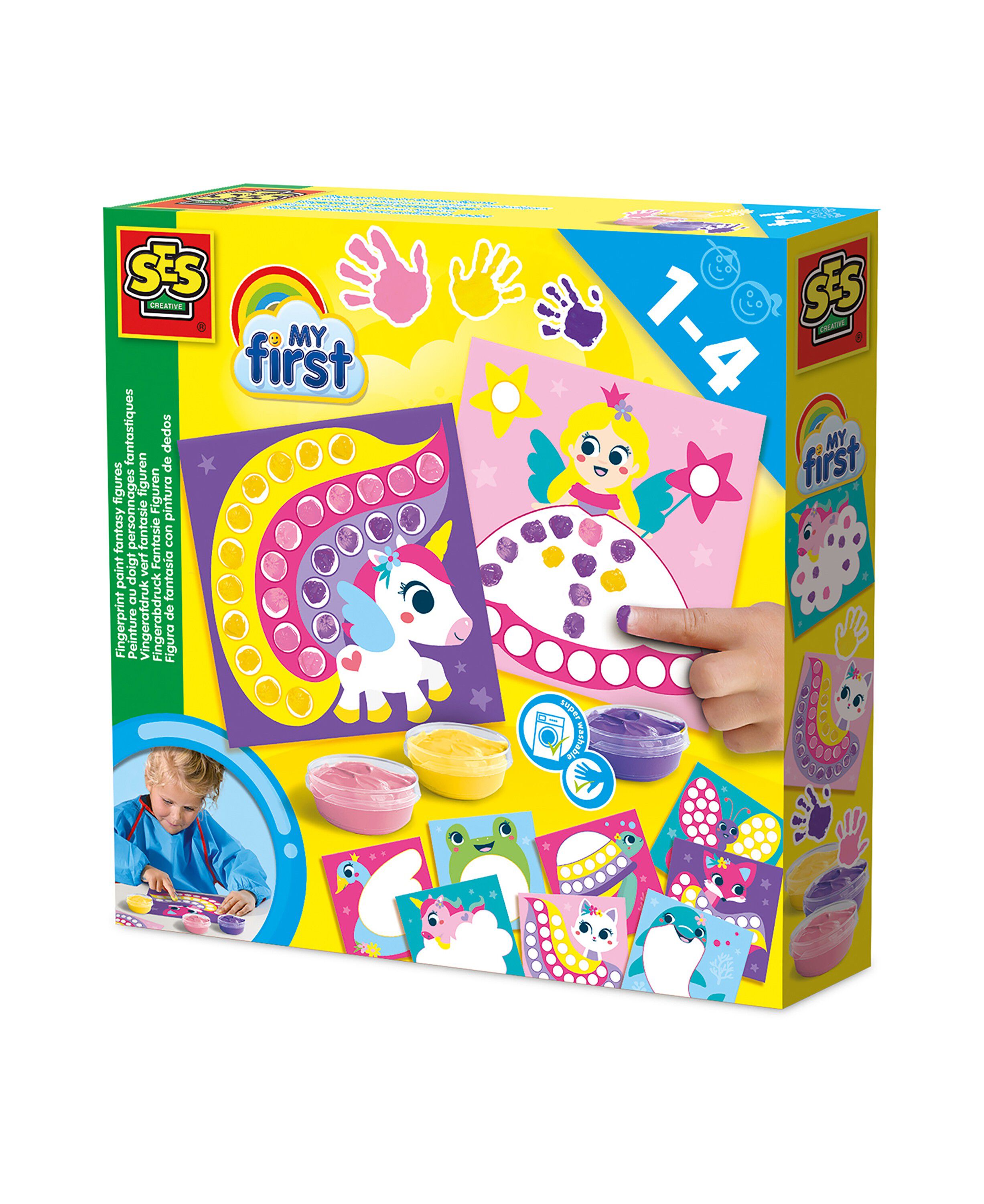 SES Creative - Min f&oslash;rste - Fingermaling - Fantasi figurer