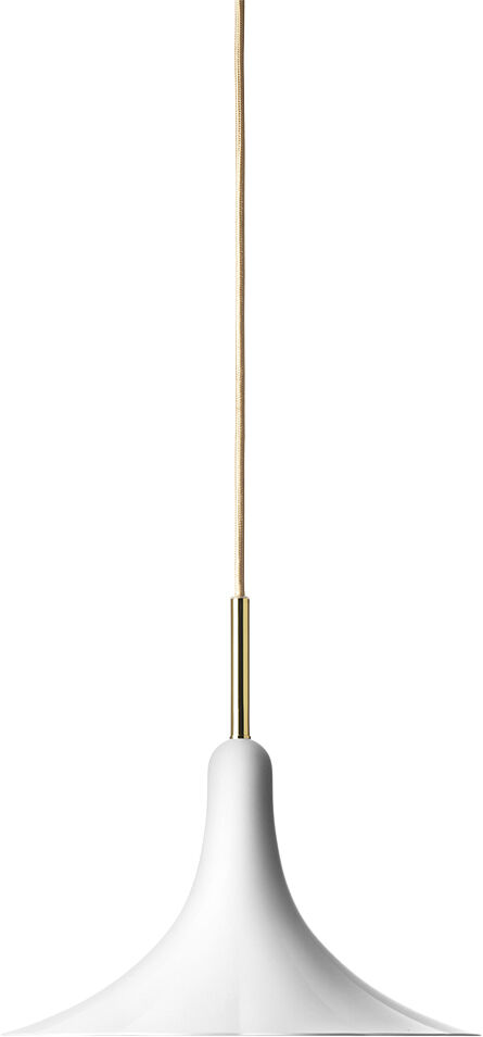 Petalii 1 Small, white / polished brass