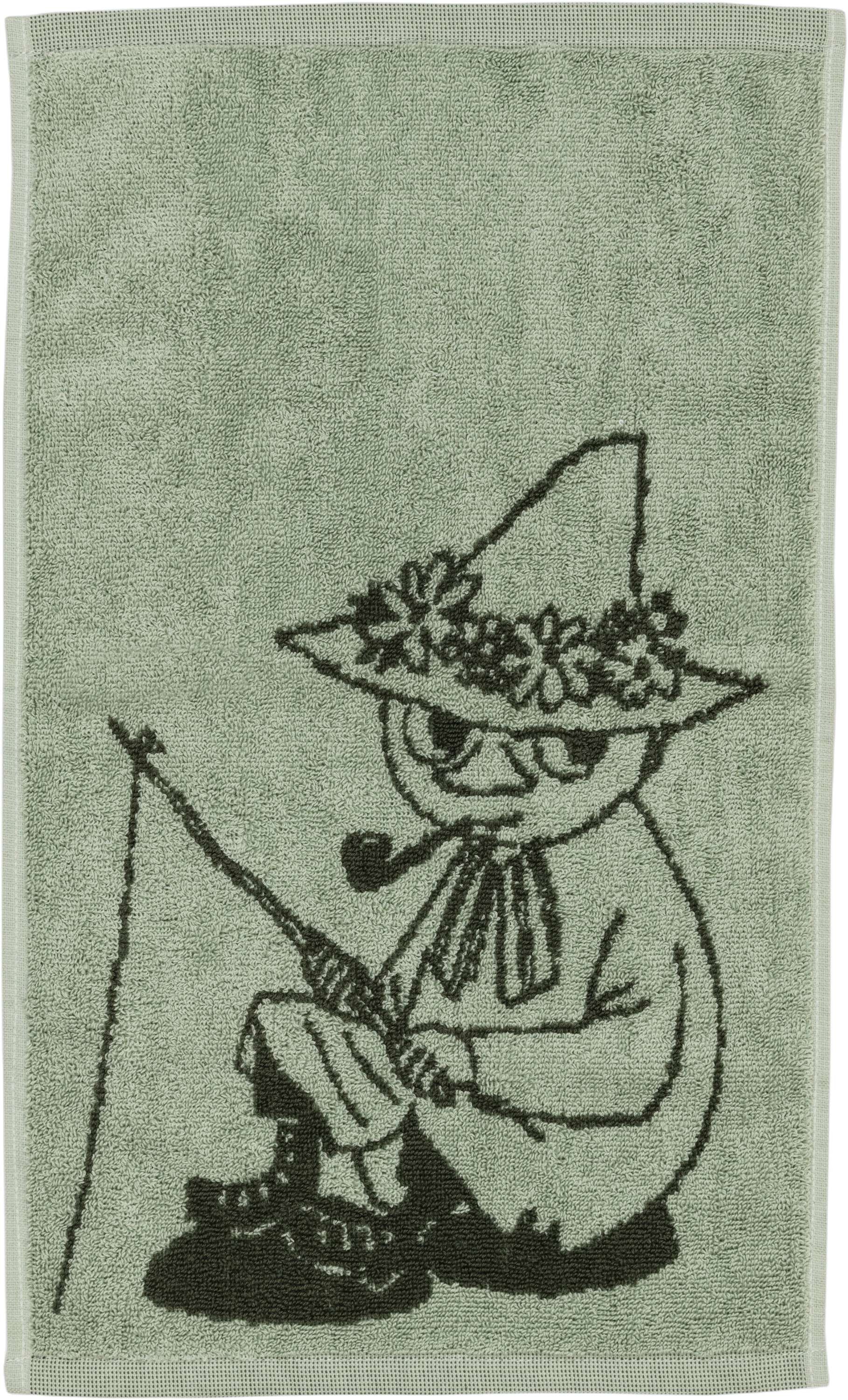 Moomin h. tw 30x50 Snufkin green GOTS