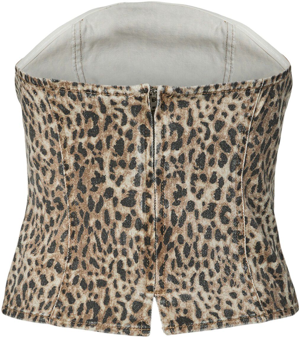 PCSALUME DENIM CORSET TOP