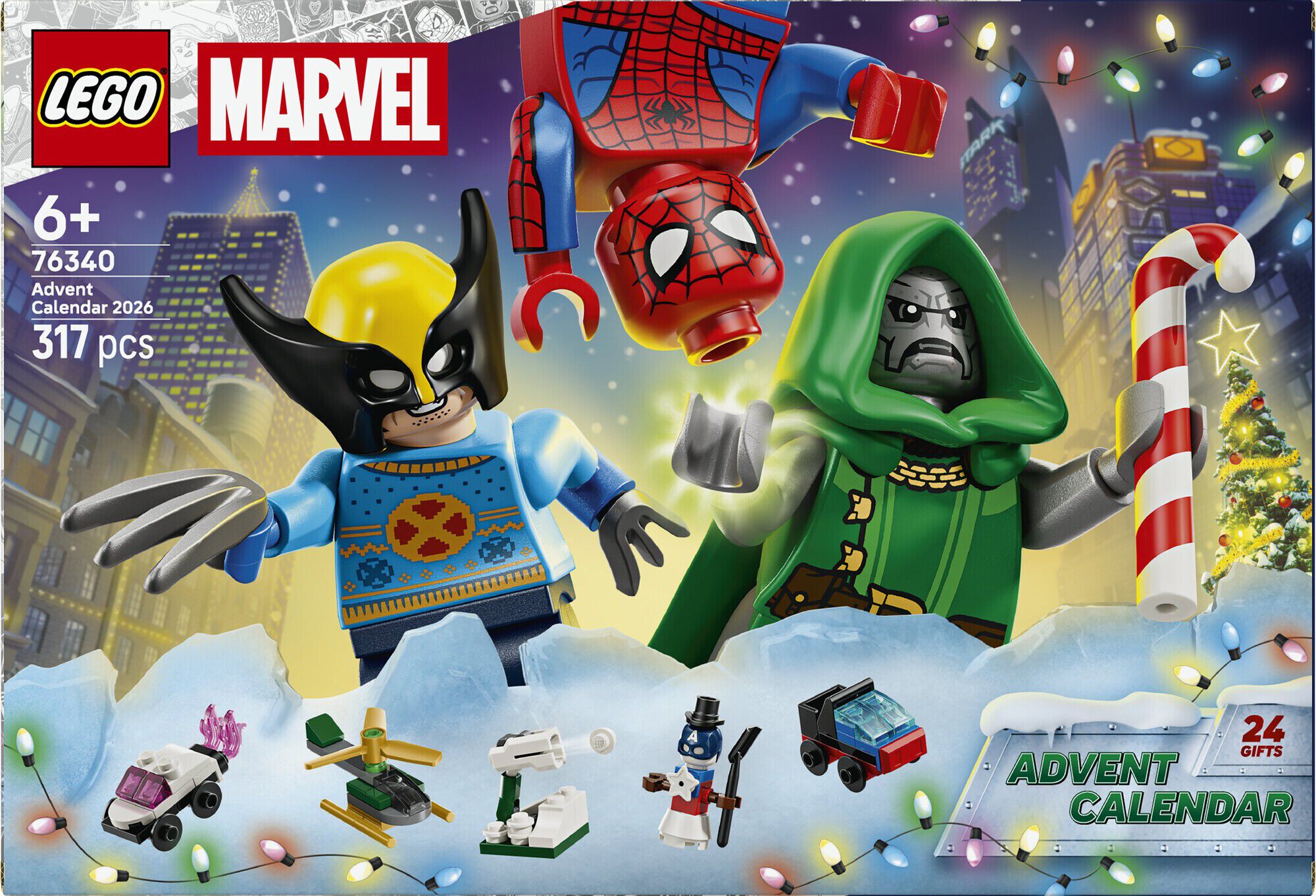 LEGO&reg; Marvel Julekalender 2026 76340