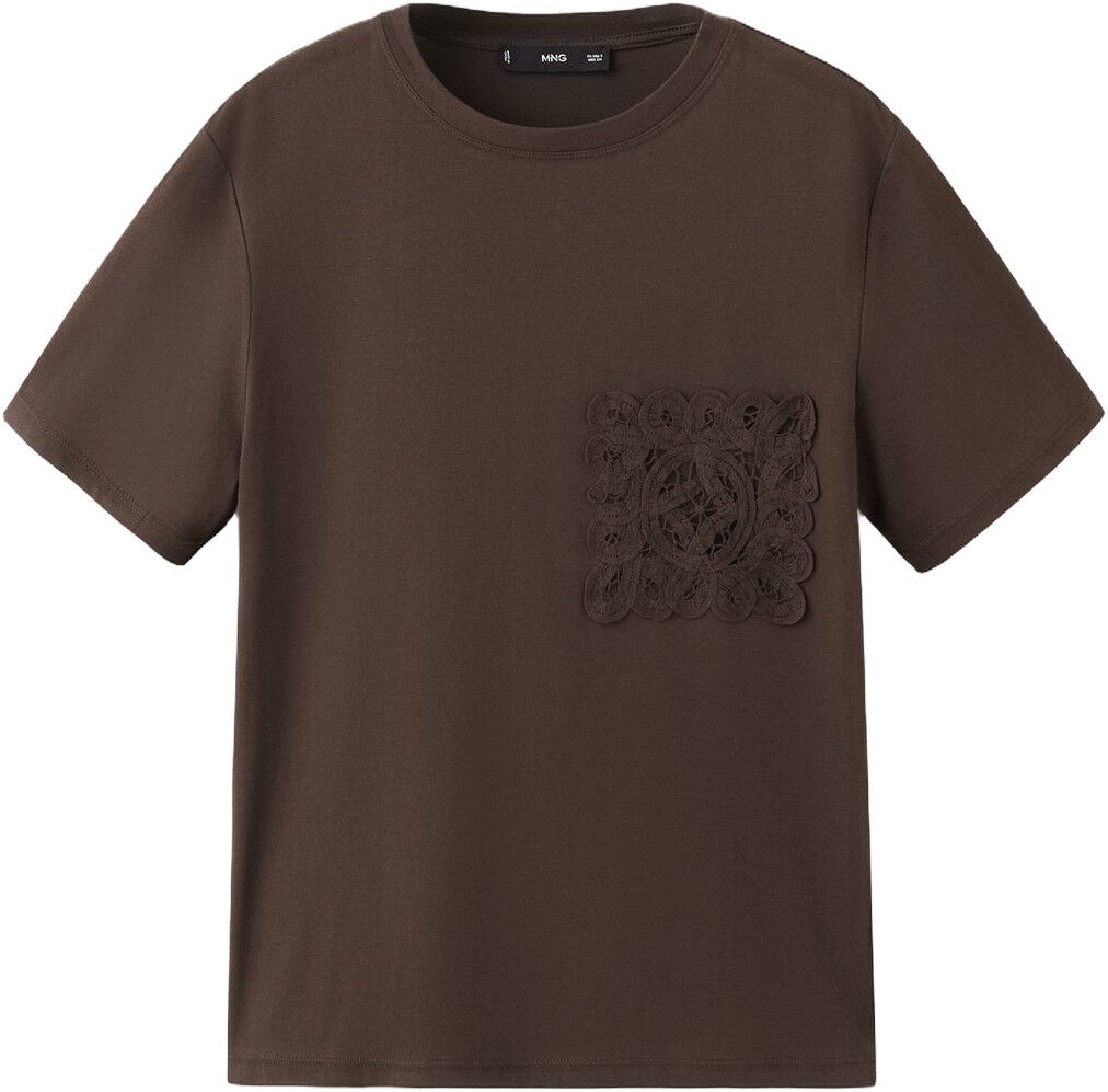 Embroidered cotton T-shirt