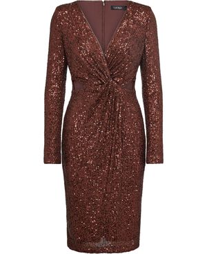 SOFT DRAPEY SEQUIN-COCKTAIL DRESS