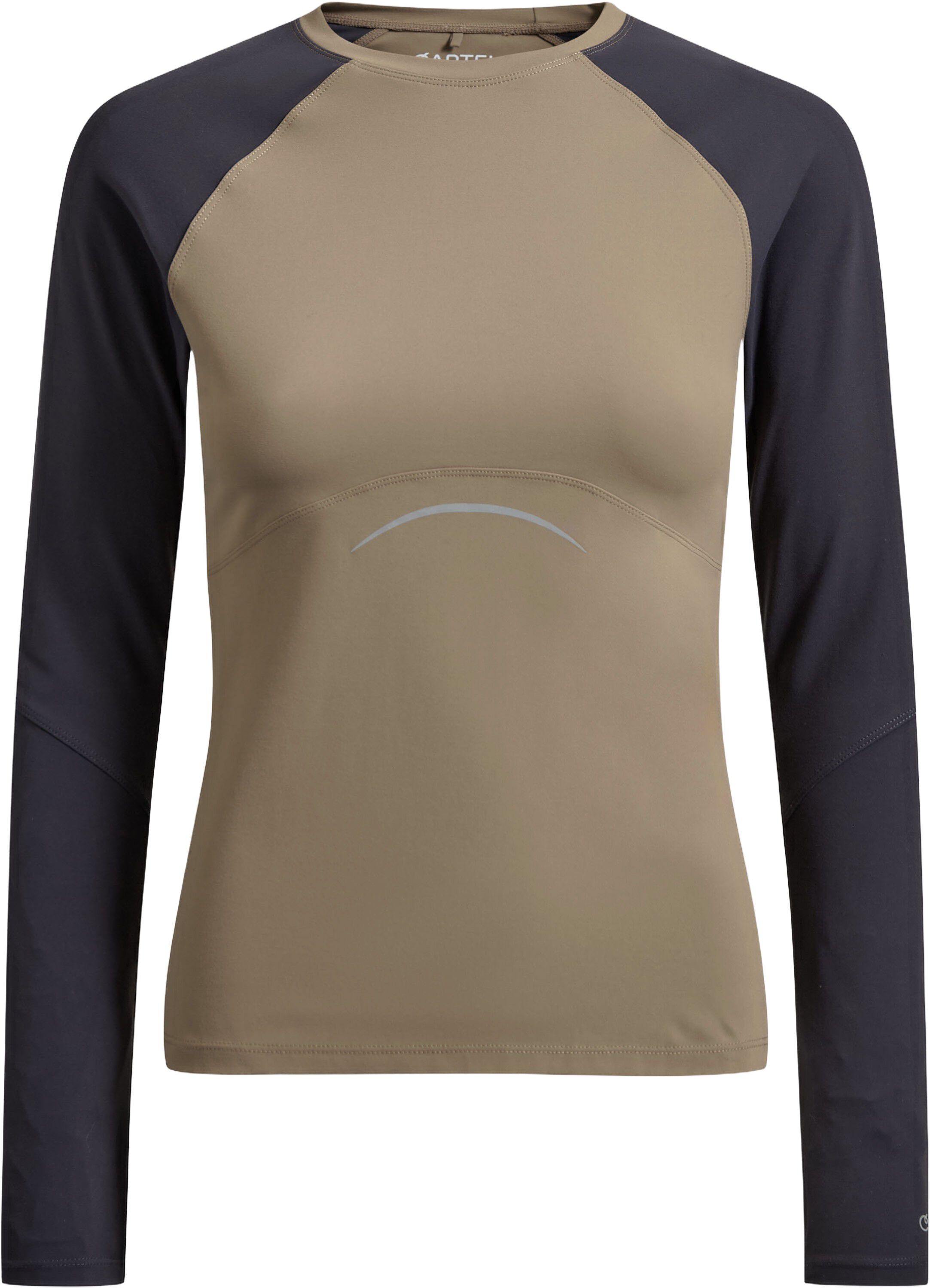 Vital reflective lang&aelig;rmet tee - Hazel