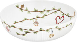 Hammershøi Christmas Skål Ø30 cm hvid m. deko