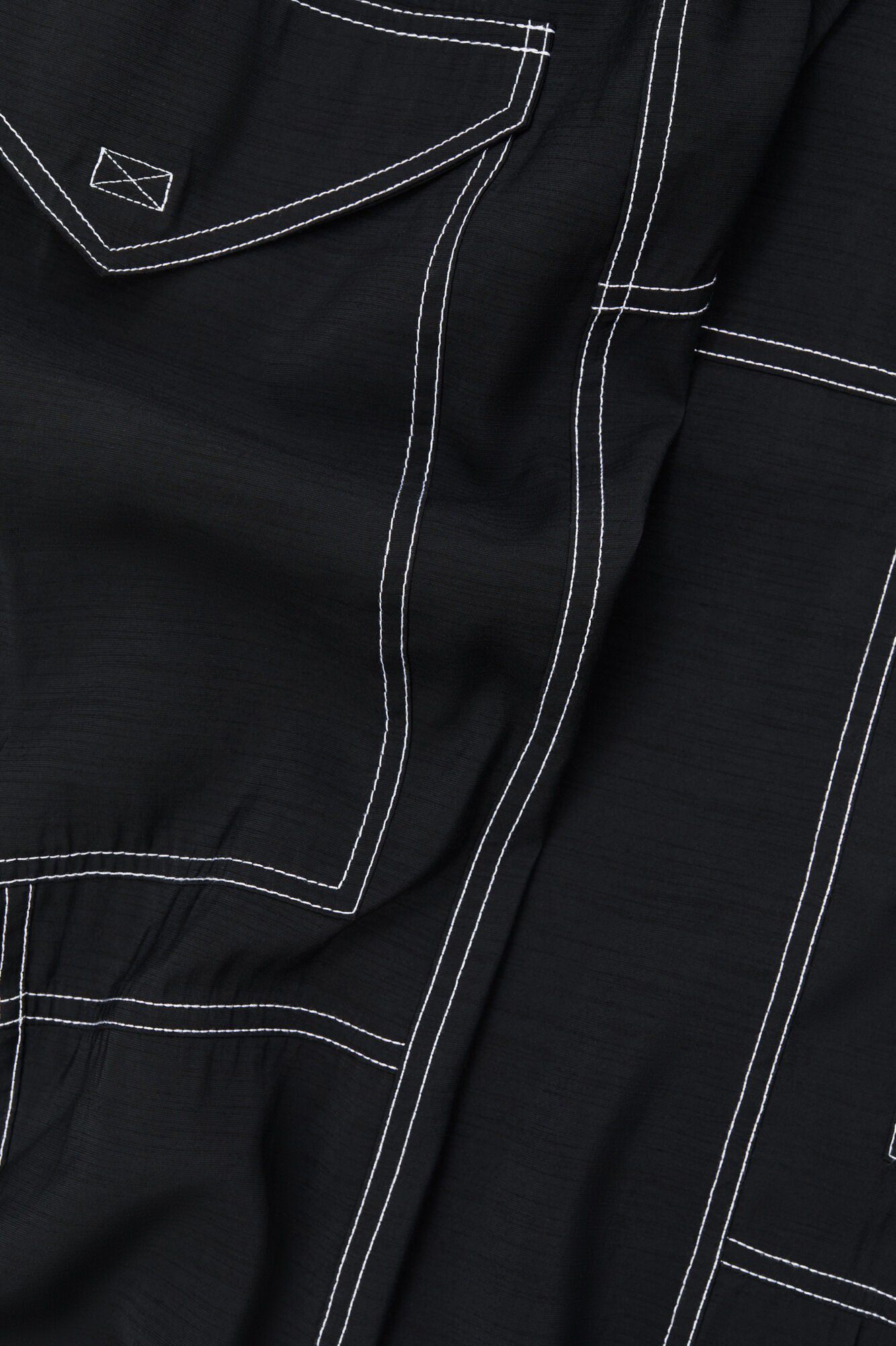 Light Slub High Waist Pocket Pants