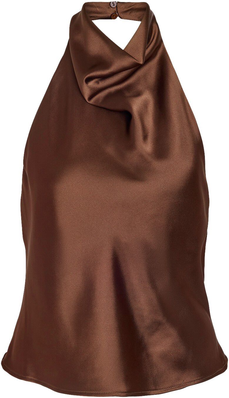 NMBRISA HIGHNECK SATIN TOP TNT/17