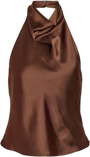 NMBRISA HIGHNECK SATIN TOP TNT/17