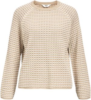 OBJESTER L/S KNIT PATTERN TOP NOOS