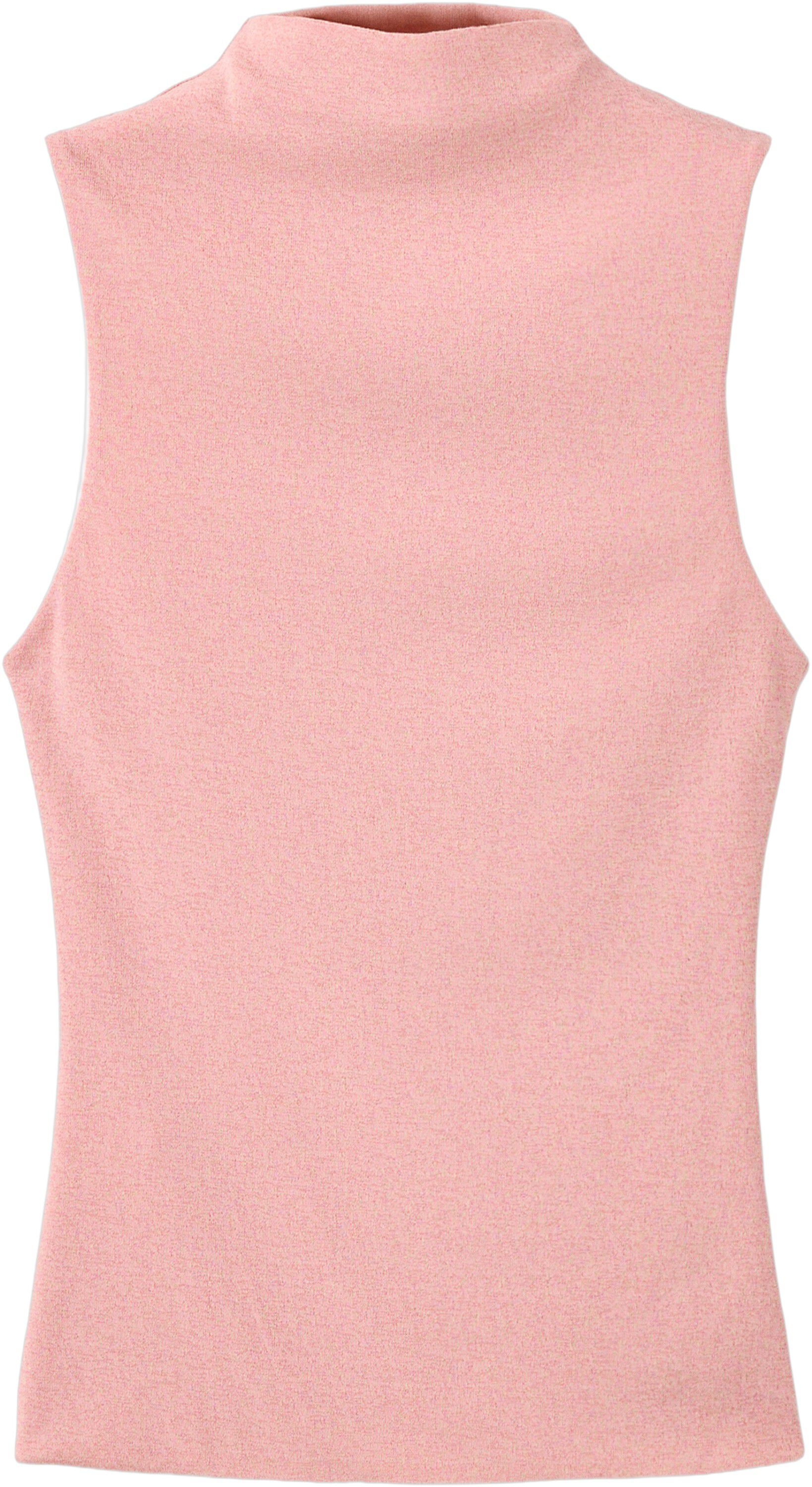 Fitted fine-knit top