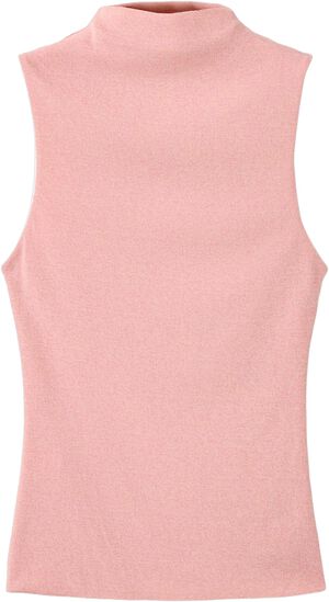 Fitted fine-knit top