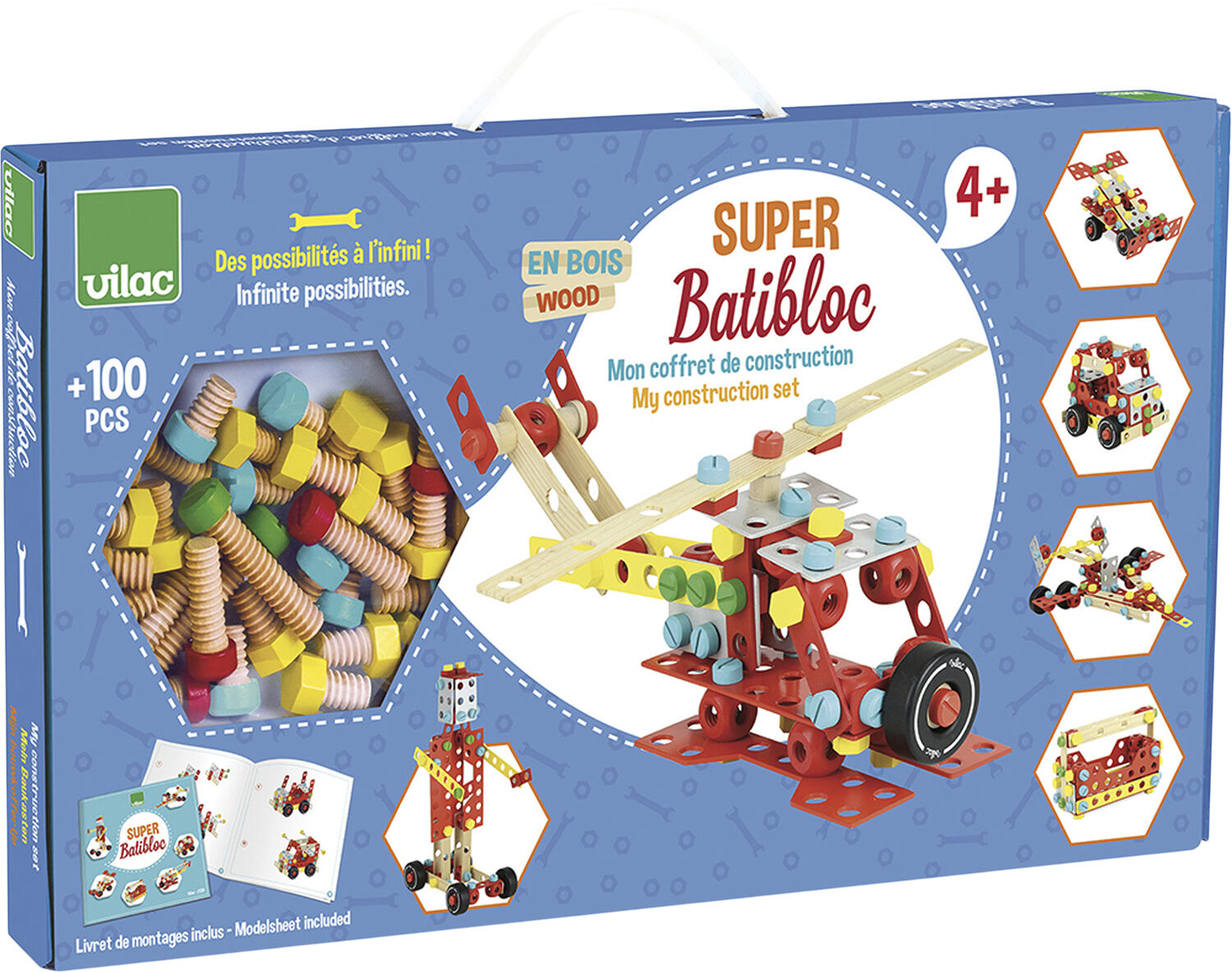 Vilac - Stort konstruktionss&aelig;t - 101 dele