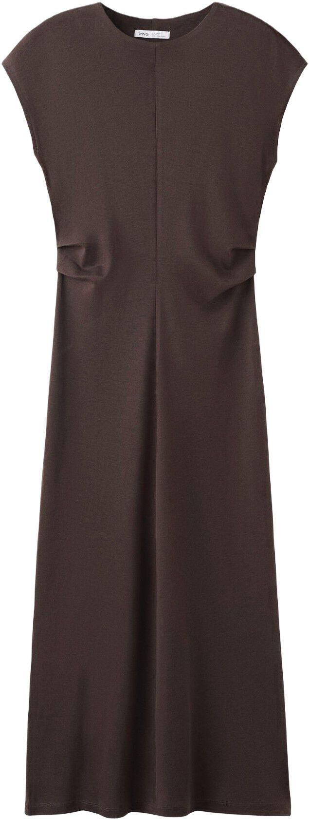 Midi-dress with draped detail