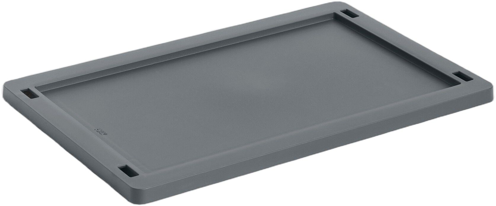HAY Colour Crate Lid Plastic-Small-Charcoal