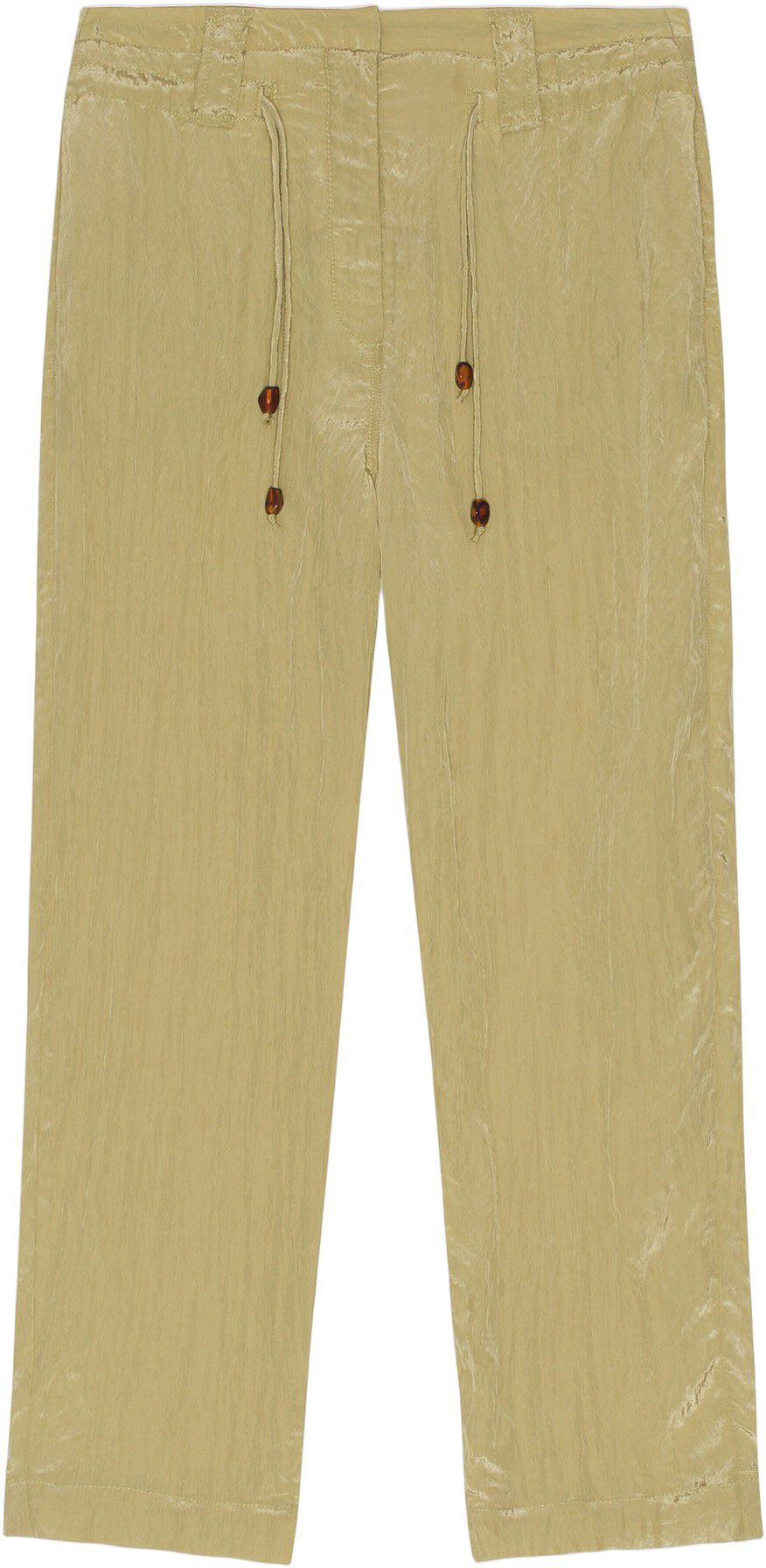 Shiny Tech Mid-High Waisted Pants