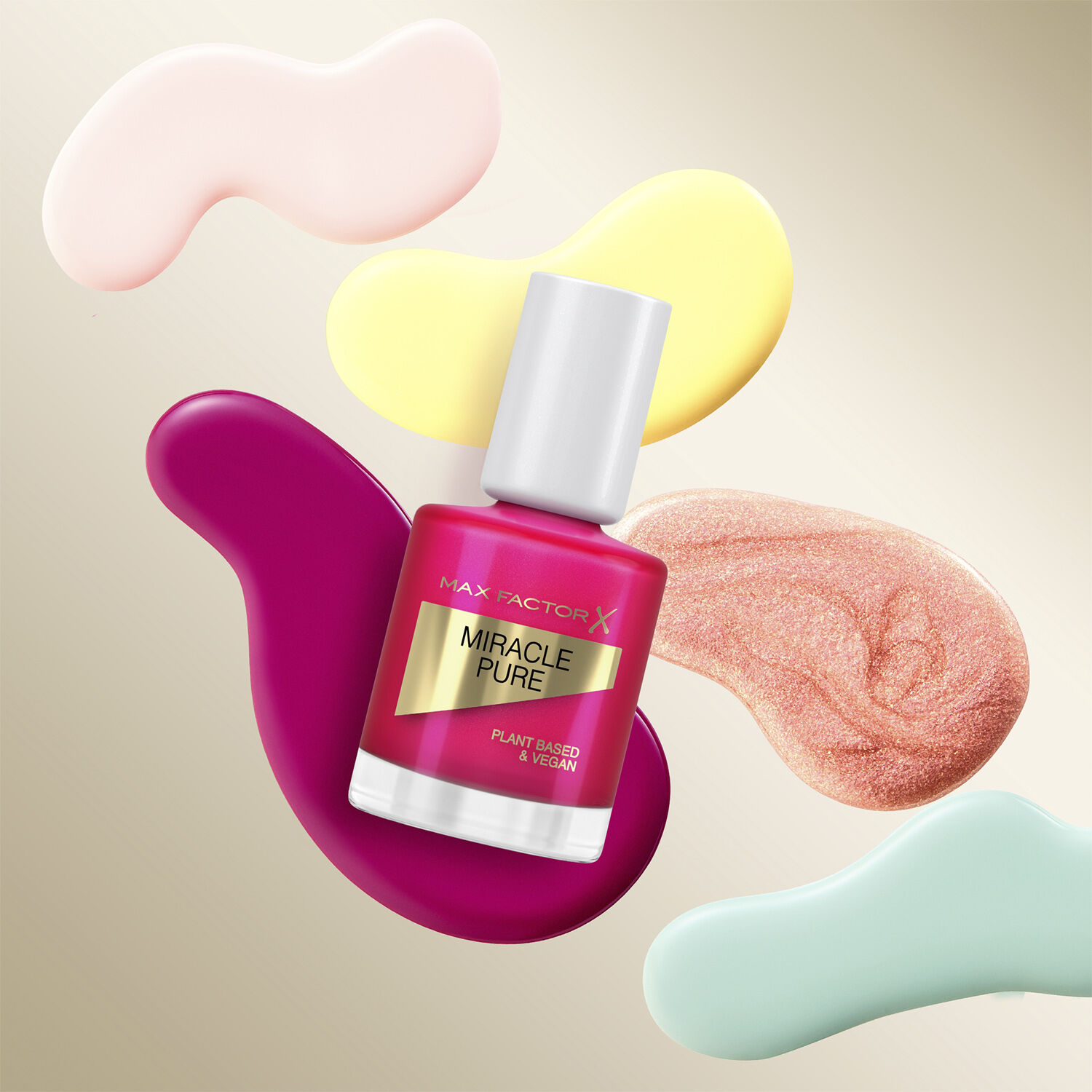 Max Factor Miracle Pure Nail Polish, 265 Fiery Fuchsia, 1. 85 g