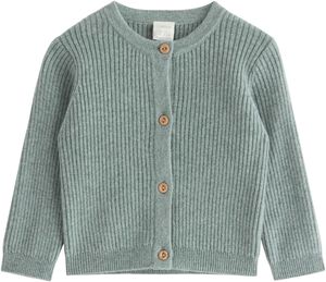 Cardigan rib wool